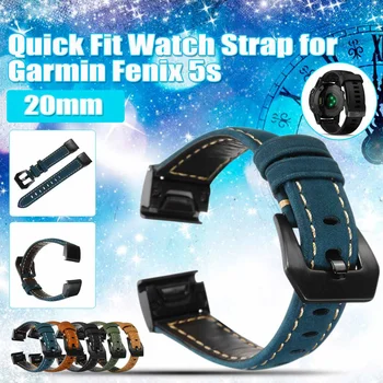20mm Leather Watch Strap Quick Fit Watch Band Replacement for Garmins Smart Watch Black Khaki Green Blue Brown Accessories 
20mm Leather Watch Strap Quick Fit Watch Band Replacement for Garmins Smart Watch Black Khaki Green Blue Brown Accessories