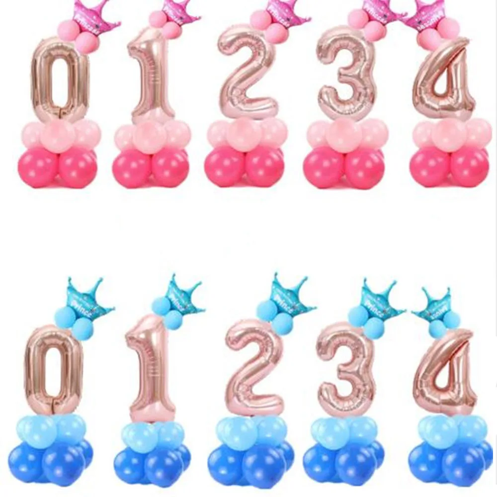 16PCS 32inch rose gold number balloons birthday party decorations kids adult princess prince birthday crown ballons column
16PCS 32inch rose gold number balloons birthday party decorations kids adult princess prince birthday crown ballons column
