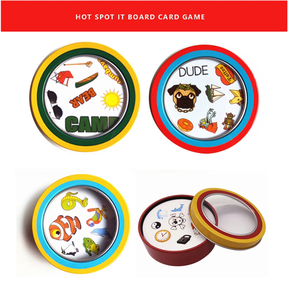 Mini Style Spot It Board Games 75mm 2-5 players for Kids Classic Education Card Game English Version
Mini Style Spot It Board Games 75mm 2-5 players for Kids Classic Education Card Game English Version