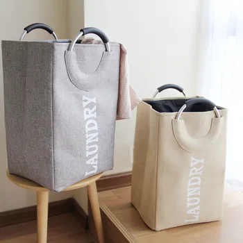 Cotton Linen Portable Large Dirty Clothes Laundry Basket Hamper With Handle Kids Toys Organizer Storage Barrel Shopping Bag 
Cotton Linen Portable Large Dirty Clothes Laundry Basket Hamper With Handle Kids Toys Organizer Storage Barrel Shopping Bag