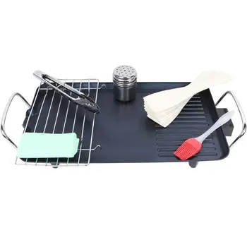 Electric Nonstick BBQ Grill Barbecue Oven Roasting Pan Barbecue Griddle Cookware Kitchen Cooking Tools With UK Plug
Electric Nonstick BBQ Grill Barbecue Oven Roasting Pan Barbecue Griddle Cookware Kitchen Cooking Tools With UK Plug
