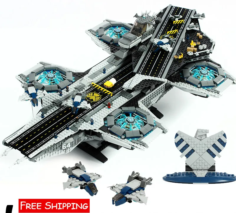 

Marvel Legoing Super Heroes Avengers Figures The Shield Helicarrier 3057Pcs Legoings Marvel Infinity War Figure Blocks Kids Toys