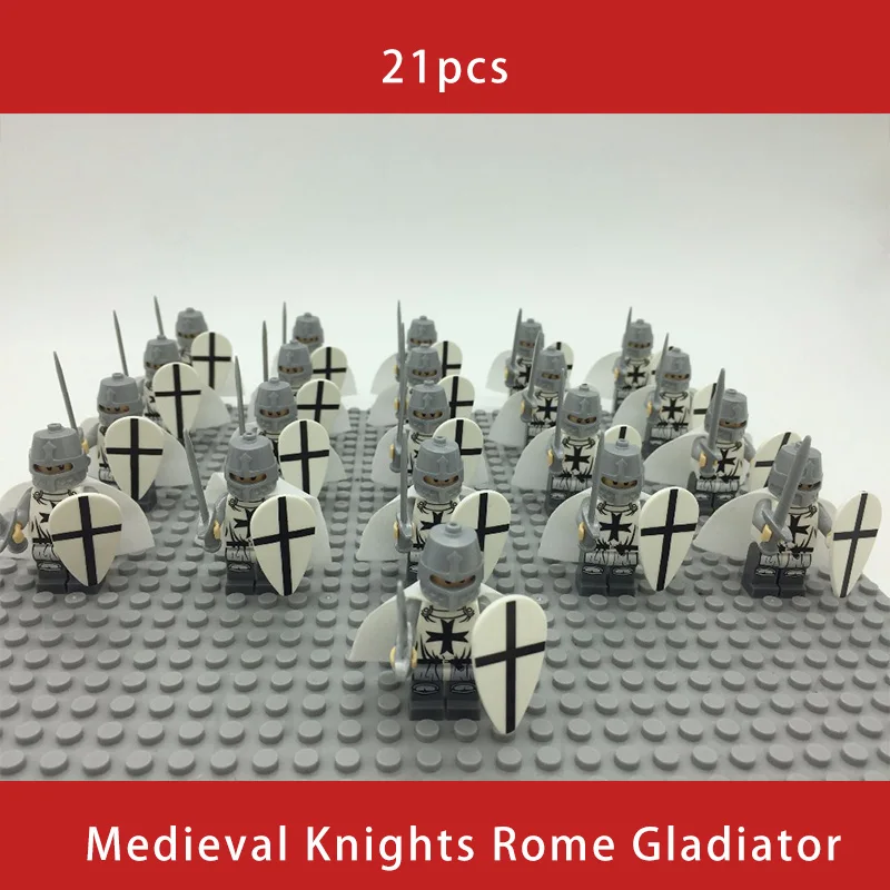 21PCS Sets Medieval Knights Rome Gladiator Commander Caesar Soldier Roman Spartan Building Blocks Bricks Best Gift Baby Toys
21PCS Sets Medieval Knights Rome Gladiator Commander Caesar Soldier Roman Spartan Building Blocks Bricks Best Gift Baby Toys