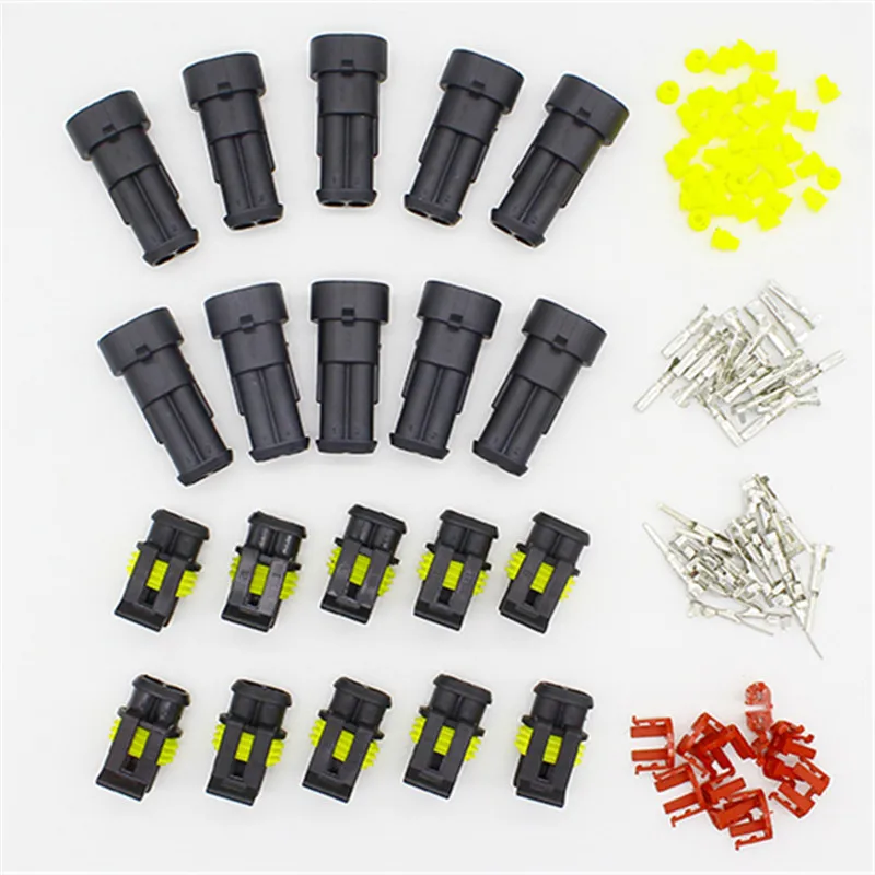 New store sales promotion! 10 Kit 2 Pin Way Waterproof Electrical Wire Connector Plug
New store sales promotion! 10 Kit 2 Pin Way Waterproof Electrical Wire Connector Plug