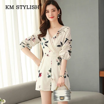 Women V-neck Chiffon Floral Print Casual Jumpsuit High Waist Slim Draped Short Playsuit Pocket Fashion Rompers
Women V-neck Chiffon Floral Print Casual Jumpsuit High Waist Slim Draped Short Playsuit Pocket Fashion Rompers