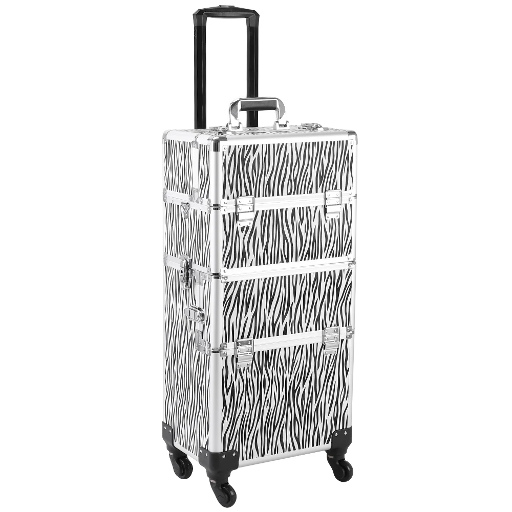 3 in 1 Professional Artist Rolling Trolley Makeup Train Case Aluminum Cosmetic Organizer Makeup Case with 360-degreed Wheels
3 in 1 Professional Artist Rolling Trolley Makeup Train Case Aluminum Cosmetic Organizer Makeup Case with 360-degreed Wheels