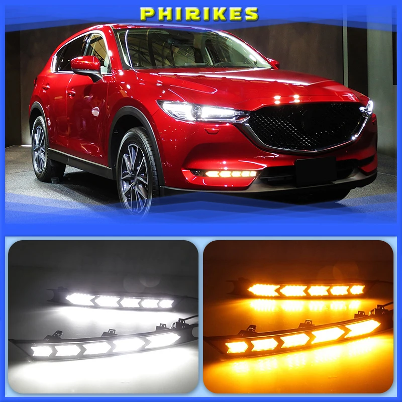 Для Mazda CX-5 CX5 2017 2018, динамический поворотный желтый сигнал, функция водонепроницаемого автомобильного дневного света, 12 В светодиодный ные дневные ходовые огни, дневной свет
Для Mazda CX-5 CX5 2017 2018, динамический поворотный желтый сигнал, функция водонепроницаемого автомобильного дневного света, 12 В светодиодный ные дневные ходовые огни, дневной свет