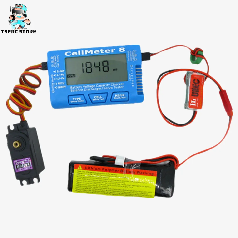 Rc cellmeter 8 AOK может обнаруживать 1-8s дисплей питания батареи с