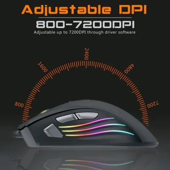 Wired Mouse USB RGB 7200DPI Adjustable Gaming Mice Computer PC for ZUOYA AT-962 Household Computer Safety Parts
Wired Mouse USB RGB 7200DPI Adjustable Gaming Mice Computer PC for ZUOYA AT-962 Household Computer Safety Parts