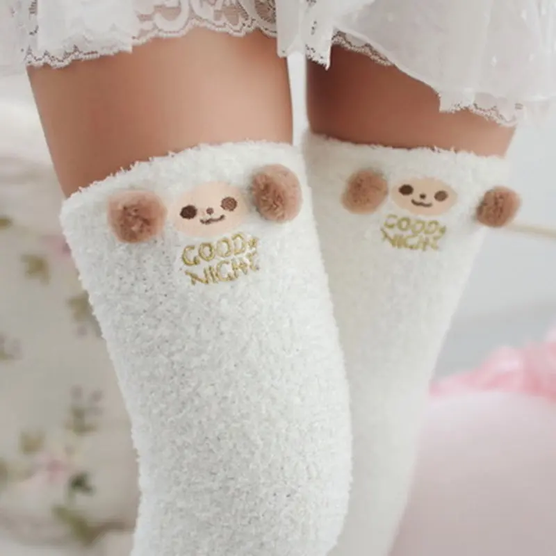 Winter Coral Velvet Over the Knee Socks Pads Ladies Cute Thick Warm Towel Leg Women's Stockings Striped Sleep Thigh High Socks
Winter Coral Velvet Over the Knee Socks Pads Ladies Cute Thick Warm Towel Leg Women's Stockings Striped Sleep Thigh High Socks