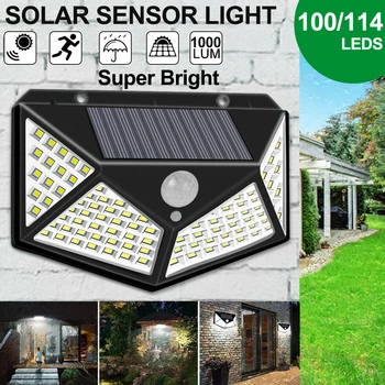 100 LED Solar Light Outdoor Solar Lamp Powered Sunlight Waterproof PIR Motion Sensor Street Light for Garden Decoration Wall
100 LED Solar Light Outdoor Solar Lamp Powered Sunlight Waterproof PIR Motion Sensor Street Light for Garden Decoration Wall