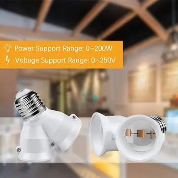 1Pcs White Color Fireproof Material Converter Socket E27 Conversion To Lamp 2 Base E27 Holder Bulb Converter Light V1Y9
1Pcs White Color Fireproof Material Converter Socket E27 Conversion To Lamp 2 Base E27 Holder Bulb Converter Light V1Y9