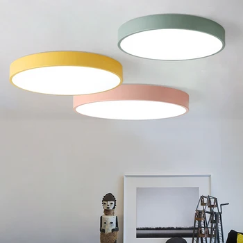 22 Cm LED Lamp Home Bright Round Button Control Colorful Ceiling Light Modern Wide Voltage Macarons Simple Style Living Room
22 Cm LED Lamp Home Bright Round Button Control Colorful Ceiling Light Modern Wide Voltage Macarons Simple Style Living Room