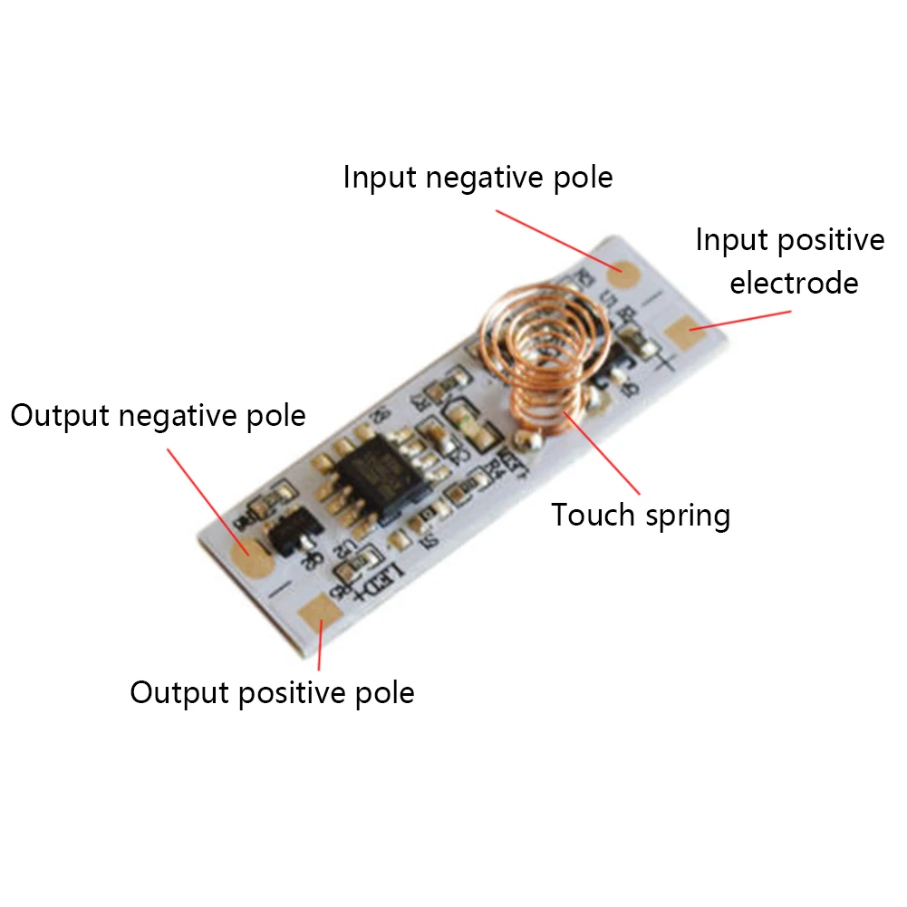 DC 3-24V Sensing Switch Module Home Useful Durable Mini Brightness Control LED Strip Coil Spring Smart Capacitive Control Switch
DC 3-24V Sensing Switch Module Home Useful Durable Mini Brightness Control LED Strip Coil Spring Smart Capacitive Control Switch