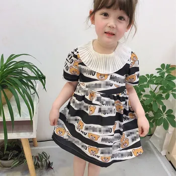 Fashion Baby Girls Short Sleeve Dresses Summer Toddler Kids Girls Casual Dress Girl Cartoon Bear Clothes Children Princess Dress
Fashion Baby Girls Short Sleeve Dresses Summer Toddler Kids Girls Casual Dress Girl Cartoon Bear Clothes Children Princess Dress