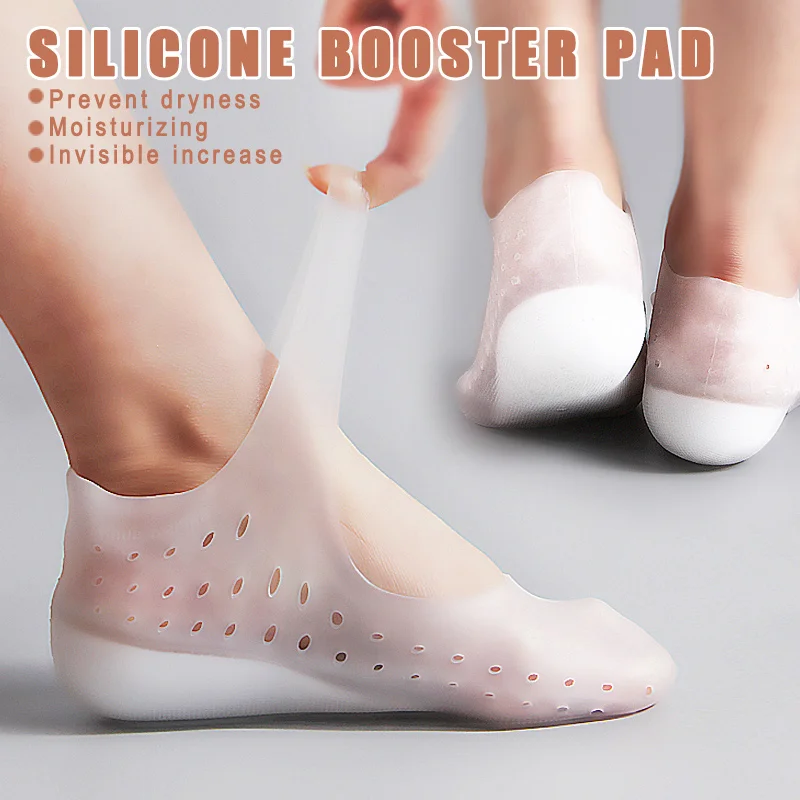 1 Pair Invisible Height Lift Heel Pad Sock Liners Increase Insole Silicone for Women Men 2020 Hot Sale | Обувь