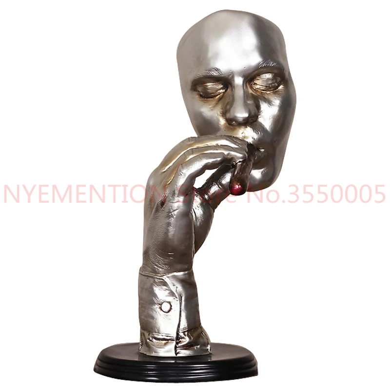 Meditators Abstract Sculpture Man Smoking Cigar Creative Face Statue Character Resin Figurine Artwork Home Decorations 1pcs
Meditators Abstract Sculpture Man Smoking Cigar Creative Face Statue Character Resin Figurine Artwork Home Decorations 1pcs