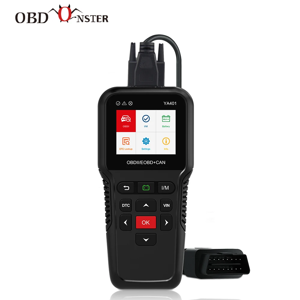 OBD2 Scanner Car Diagnostic Tool YA401 Turn Off Check Engine Light Multilingual Free Update Automotive Fault Code Reader
OBD2 Scanner Car Diagnostic Tool YA401 Turn Off Check Engine Light Multilingual Free Update Automotive Fault Code Reader