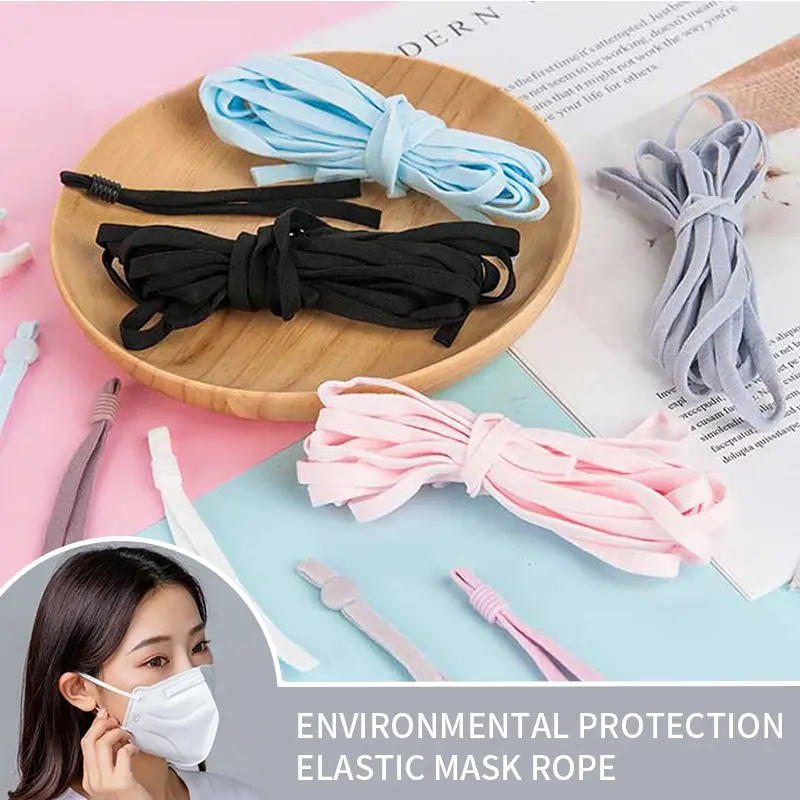 Adjustable Mask Sewing Elastic Band Cord With Buckle Stretchy Mask Earloop Lanyard Earmuff Rope DIY Making Supplies 1020/50pcs
Adjustable Mask Sewing Elastic Band Cord With Buckle Stretchy Mask Earloop Lanyard Earmuff Rope DIY Making Supplies 1020/50pcs