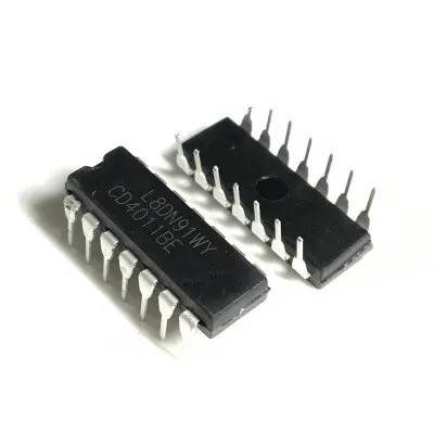 CD4011 CD4011BE DIP14 in-line four 2-input NAND gate logic chip | Электронные компоненты и принадлежности