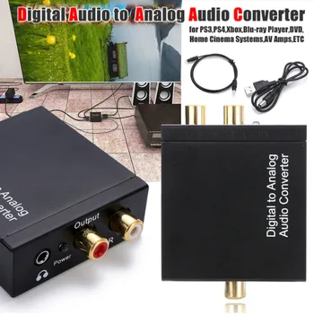3.5mm Digital to Analog Audio Converter Amplifier Decoder Optical Fiber Coaxial Signal to Analog Stereo Audio Adapter 
3.5mm Digital to Analog Audio Converter Amplifier Decoder Optical Fiber Coaxial Signal to Analog Stereo Audio Adapter