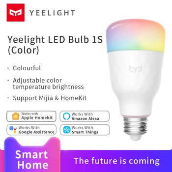 Yeelight Smart LED Bulb1S Color lamp wifi voice App control Works with mi home Apple HomeKit Amazon alexa Google assistant
Yeelight Smart LED Bulb1S Color lamp wifi voice App control Works with mi home Apple HomeKit Amazon alexa Google assistant
