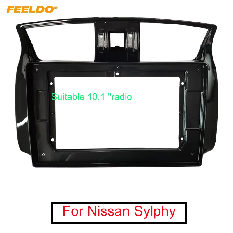 FEELDO автомобильный стерео аудио 2Din фасции Рамка адаптер для Nissan Sylphy 10 1 "большой