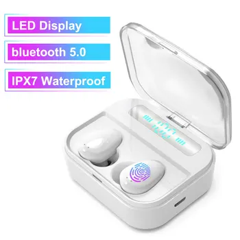 TWS LED Display bluetooth 5.0 Wireless Earphones Touch Earbuds IPX7 Waterproof Headset with 2200mAh Charging Box For All Phone
TWS LED Display bluetooth 5.0 Wireless Earphones Touch Earbuds IPX7 Waterproof Headset with 2200mAh Charging Box For All Phone