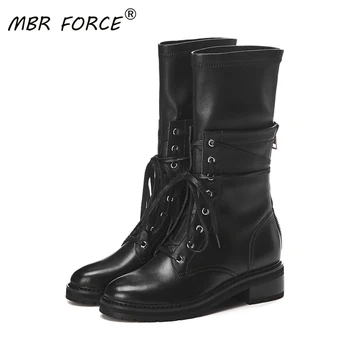 MBR FORCE New Fashion High quality women Punk Style Cool personality lace up mid calf boots woman Motorcycle Boot Girls black
MBR FORCE New Fashion High quality women Punk Style Cool personality lace up mid calf boots woman Motorcycle Boot Girls black