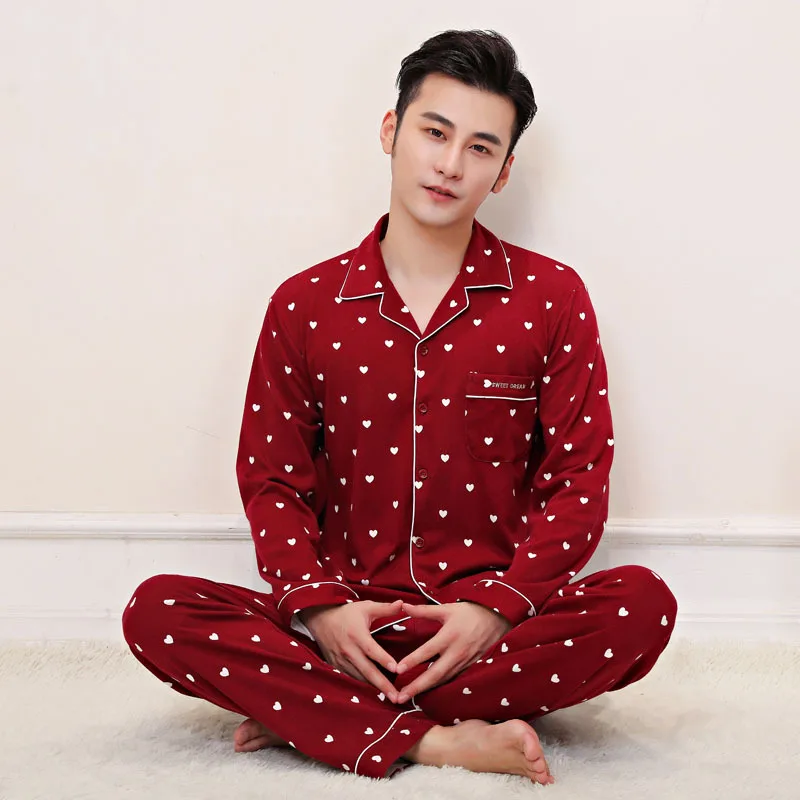New Arrival Fashion Men Cotton Spring Autumn Young Large Elastic Waist Men Pajamas Set Comfortable Plus Size M L XL XXL 3XL 4XL
New Arrival Fashion Men Cotton Spring Autumn Young Large Elastic Waist Men Pajamas Set Comfortable Plus Size M L XL XXL 3XL 4XL