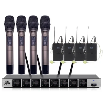 Professional wireless microphone system 4 headset microphone 4 handheld microphone church home stage microphone wireless
Professional wireless microphone system 4 headset microphone 4 handheld microphone church home stage microphone wireless