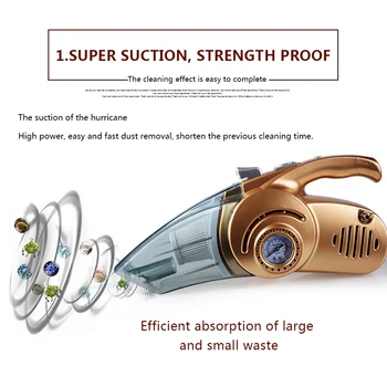 Houde VC10 Powerful Cyclone Suction 3000mbar Car-Vacuum-Cleaner with LED Light Wet/Dry for Home Vehicle Office
Houde VC10 Powerful Cyclone Suction 3000mbar Car-Vacuum-Cleaner with LED Light Wet/Dry for Home Vehicle Office
