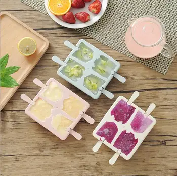 Cute Cartoon Ice Cream Mold 4-hole Robot Pattern Ice Tray Tubs Popsicle Maker Kitchen DIY Tools
Cute Cartoon Ice Cream Mold 4-hole Robot Pattern Ice Tray Tubs Popsicle Maker Kitchen DIY Tools