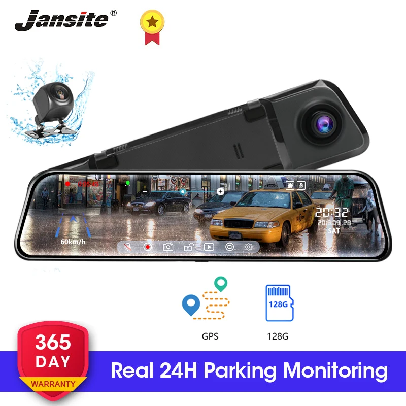 Jansite 12" Car DVR Registrars Touch Screen stream media Dash cam Dual Lens Camera Video Recorders GPS playback with Rear camera
Jansite 12" Car DVR Registrars Touch Screen stream media Dash cam Dual Lens Camera Video Recorders GPS playback with Rear camera