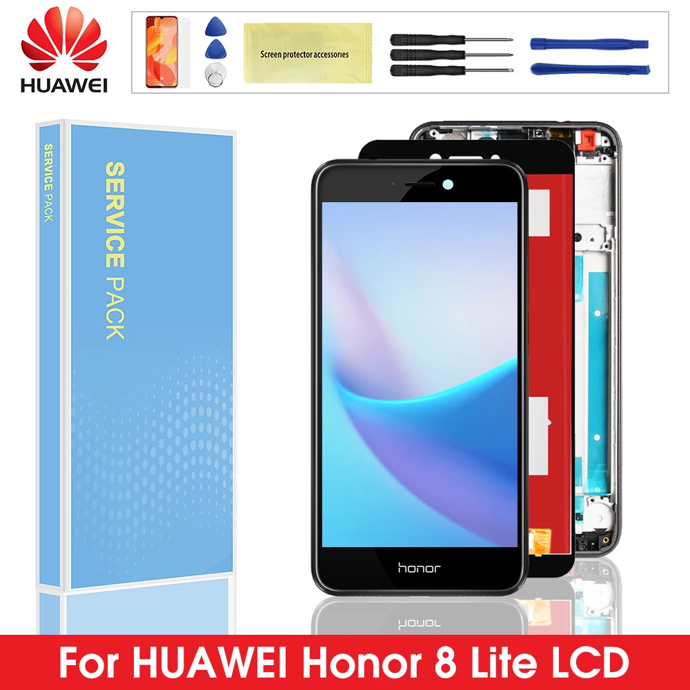 Original LCD For HUAWEI Honor 8 Lite Display Touch Screen Digitizer For Honor 8 Lite LCD Diaplay with Frame PRA-TL10 PRA LX1 LX3
Original LCD For HUAWEI Honor 8 Lite Display Touch Screen Digitizer For Honor 8 Lite LCD Diaplay with Frame PRA-TL10 PRA LX1 LX3