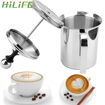 HILIFE Double Mesh Milk Creamer Milk Foam Mesh Coffee Foamer Stainless Steel Coffee Mixer Manual Milk Frother 400/800ML
HILIFE Double Mesh Milk Creamer Milk Foam Mesh Coffee Foamer Stainless Steel Coffee Mixer Manual Milk Frother 400/800ML