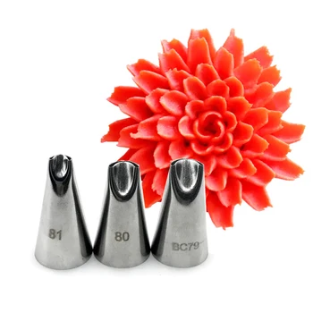 3pcs #80#81#BC79 Chrysanthemum Nozzles For Decorating Cake Tulip Pastry Nozzle Succulents Icing Piping Tips Bakeware Pastry Tool
3pcs #80#81#BC79 Chrysanthemum Nozzles For Decorating Cake Tulip Pastry Nozzle Succulents Icing Piping Tips Bakeware Pastry Tool