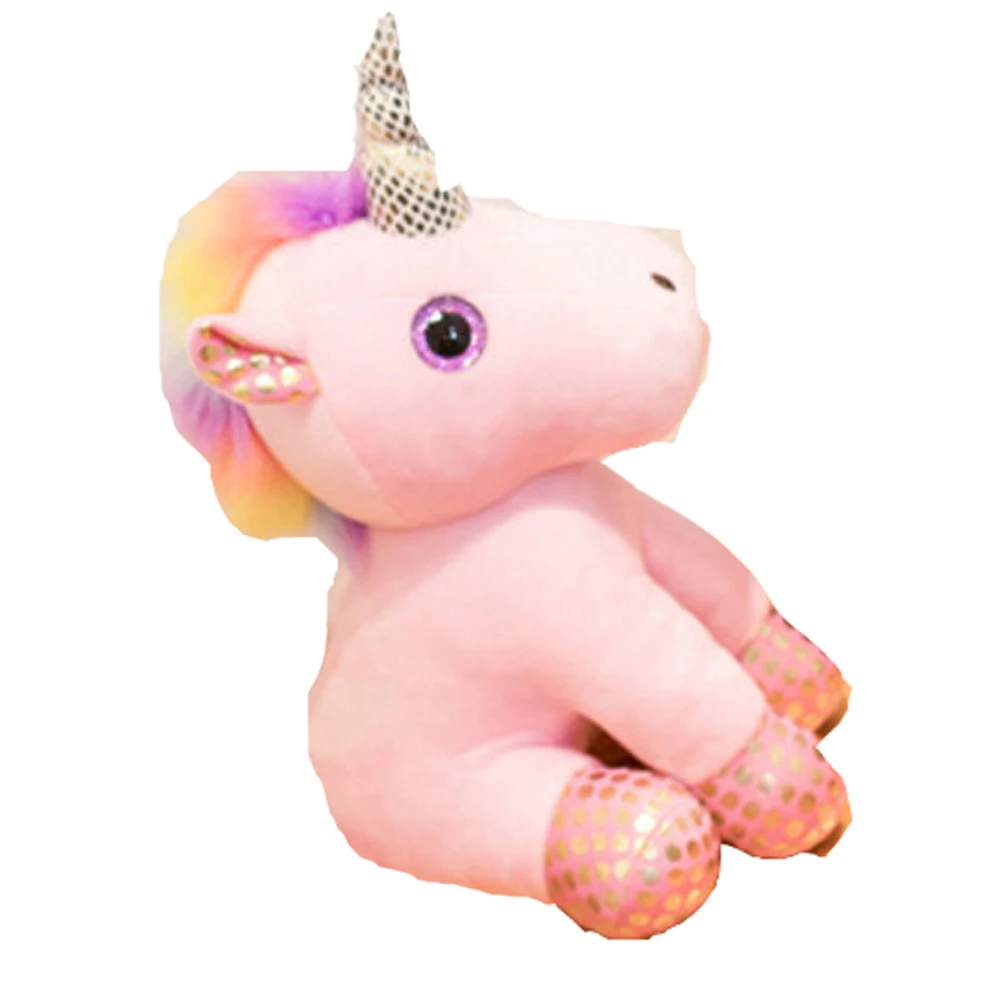 

Sitting Unicorn Children Stuffed Plush Toys Color Cartoon Doll Kids Baby Christmas Birthday Gift