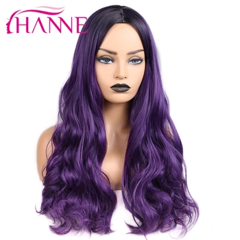 HANNE Long Wavy Deep Purple Black Root Synthetic Wigs for Women African American Natural Middle Part Heat Resistant Wigs
HANNE Long Wavy Deep Purple Black Root Synthetic Wigs for Women African American Natural Middle Part Heat Resistant Wigs
