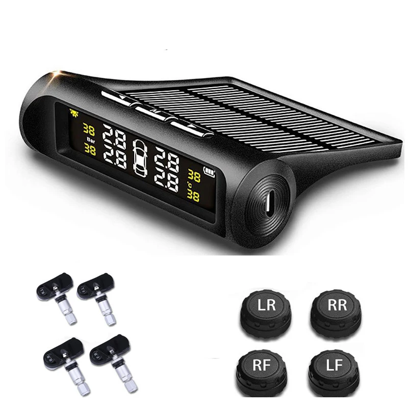 Smart Solar TPMS Car Tire Pressure Alarm Monitor System LCD Display Internal External Auto Security Alarm Systems Tyre Pressure
Smart Solar TPMS Car Tire Pressure Alarm Monitor System LCD Display Internal External Auto Security Alarm Systems Tyre Pressure