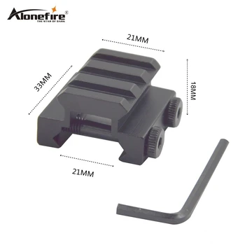 ALONEFIRE Y26 21 to 21mm Rise Rail Dovetail Base Picatinny Weaver Airsoft Rifle Shot gun Tactical light Laser Sight Scope mounts