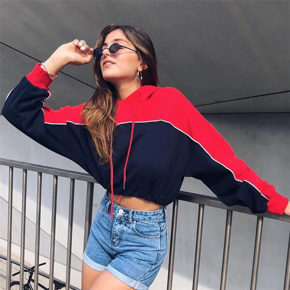 Sisjuly Spring 2020 Fashion New Causal Loose Stitching Open Navel Women Hoodies Long Sleeve Sport Short Sweatshirts Boyish Tops
Sisjuly Spring 2020 Fashion New Causal Loose Stitching Open Navel Women Hoodies Long Sleeve Sport Short Sweatshirts Boyish Tops