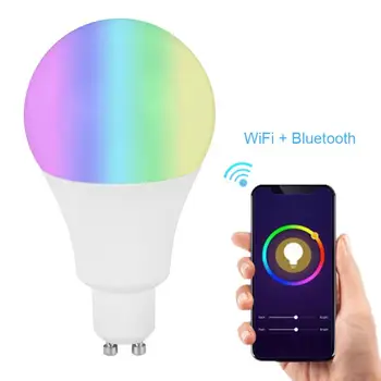 LED Smart WiFi Bluetooth Light Bulb RGB Dimming Color Changing for Amazon/alexa/google/home/IFTTT/Tmall Genie
LED Smart WiFi Bluetooth Light Bulb RGB Dimming Color Changing for Amazon/alexa/google/home/IFTTT/Tmall Genie