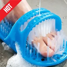 פלסטיק אמבטיה מקלחת רגליים עיסוי כפכפים אמבטיה נעלי מברשת אבן ספוג רגל Scrubber ספא מקלחת להסיר עור מת רגל טיפול כלי(China)