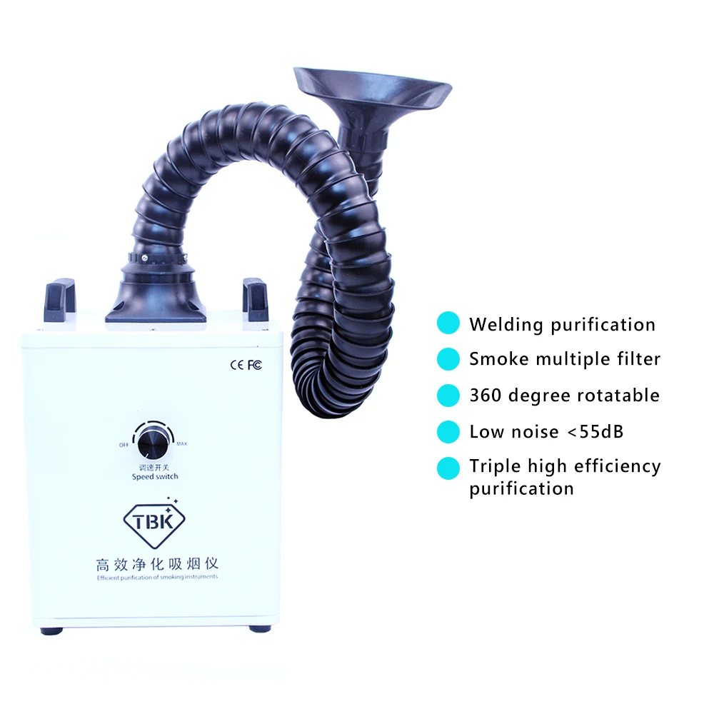 TBK Solder Fume Extractor Smoking Instrument Mobile Small Laser Dismantling And Welding Fume Purifier Welding Smoke
TBK Solder Fume Extractor Smoking Instrument Mobile Small Laser Dismantling And Welding Fume Purifier Welding Smoke