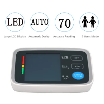 AXON Smart Blood Pressure Monitor with Large LCD Display Digital Upper Arm Automatic Measure Blood Pressure Heart Rate Pulse
AXON Smart Blood Pressure Monitor with Large LCD Display Digital Upper Arm Automatic Measure Blood Pressure Heart Rate Pulse
