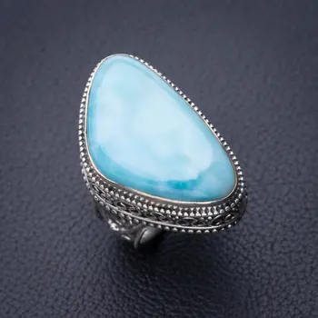 StarGems Natural Caribbean Larimar Handmade 925 Sterling Silver Ring 5.5 D8494
StarGems Natural Caribbean Larimar Handmade 925 Sterling Silver Ring 5.5 D8494