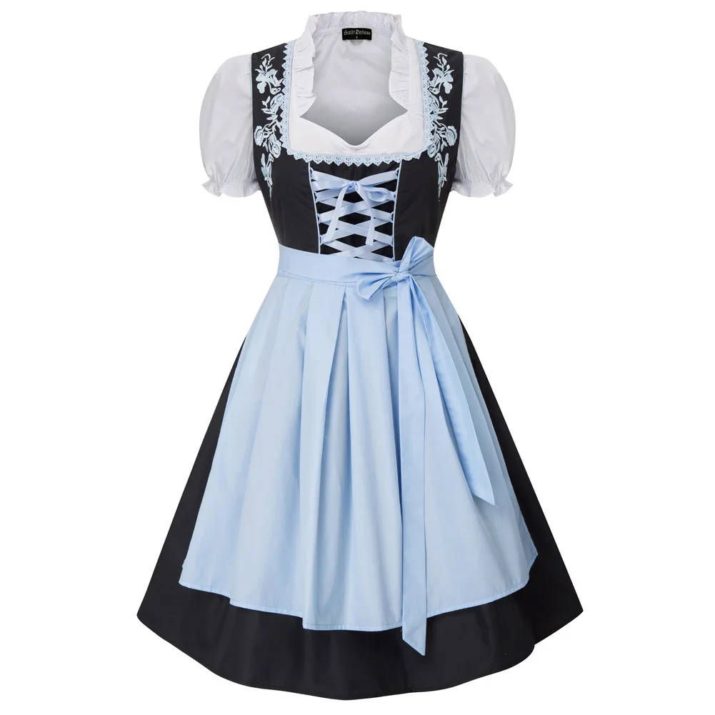 SD Women 3pcs Set German Bavarian Oktoberfest Costumes White Tops+Dress+Apron Beer Wench Costume Adult Oktoberfest Dirndl Dress
SD Women 3pcs Set German Bavarian Oktoberfest Costumes White Tops+Dress+Apron Beer Wench Costume Adult Oktoberfest Dirndl Dress