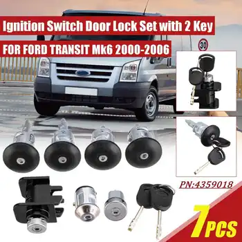 FOR FORD TRANSIT Mk6 2000 2001 2002 2003-2006 7 Pcs Ignition Switch & Door Lock Barrel+2 Keys #4359018, 1C1A-V22050-BA
FOR FORD TRANSIT Mk6 2000 2001 2002 2003-2006 7 Pcs Ignition Switch & Door Lock Barrel+2 Keys #4359018, 1C1A-V22050-BA