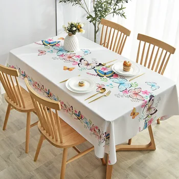 Waterproof Heat Resistant Oil-Proof Wash-Free PVC Tea Table Cloth Northern European-Style Rectangular Table Table Cloth
Waterproof Heat Resistant Oil-Proof Wash-Free PVC Tea Table Cloth Northern European-Style Rectangular Table Table Cloth
